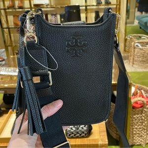 Tory Burch Thea Cell Phone Crossbody - Black